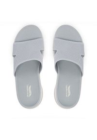 skechers - Skechers Klapki Gowalk Arch Fit 2.0 - Dakota 140865/LTGY Szary. Kolor: szary. Materiał: materiał #2