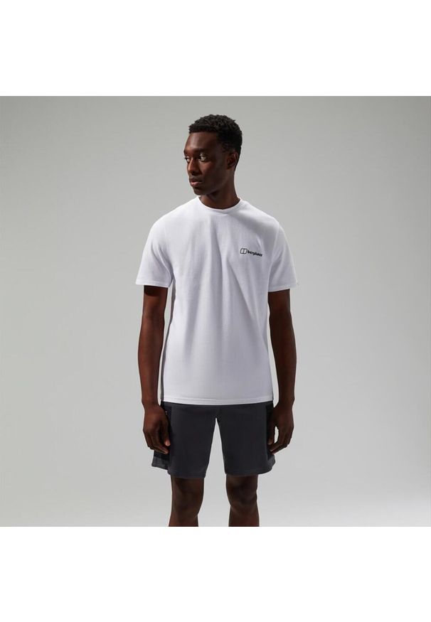 Koszulka z nadrukiem męska Berghaus Mtn Silhouette SS Tee. Kolor: biały. Wzór: nadruk