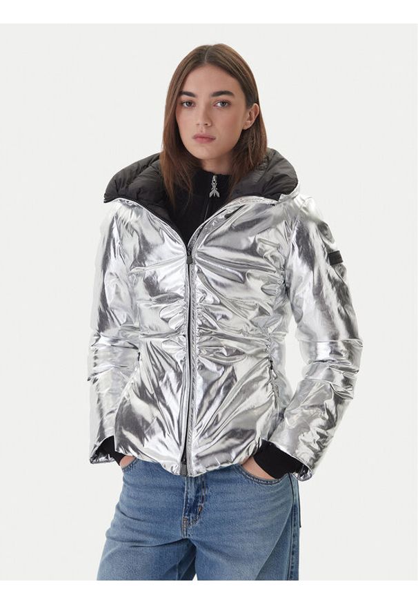 Pinko - PINKO Kurtka zimowa 106019 A2ZD I17 Srebrny Regular Fit. Kolor: srebrny. Materiał: syntetyk. Sezon: zima