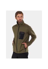 FUNDANGO - Sweter Męski Fundango Revolution. Kolor: zielony. Materiał: polar, materiał. Sport: turystyka piesza #1