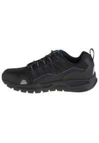 skechers - Buty do chodzenia męskie Skechers Escape Plan 20. Zapięcie: sznurówki. Kolor: czarny. Materiał: guma, syntetyk, tkanina, materiał. Szerokość cholewki: normalna. Sport: turystyka piesza