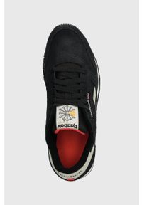 Reebok sneakersy zamszowe kolor czarny. Nosek buta: okrągły. Zapięcie: sznurówki. Kolor: czarny. Materiał: zamsz #4