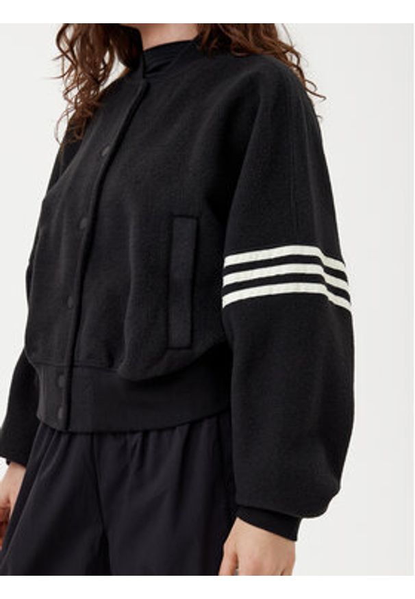 Adidas - adidas Bluza Neuclassics JI8525 Czarny Loose Fit. Kolor: czarny. Materiał: syntetyk, bawełna