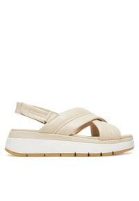 Clarks Sandały Tuscan Cross 26181470 Écru. Materiał: skóra #1