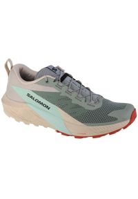 salomon - Buty Salomon Sense Ride 5 M 472117 zielone. Kolor: zielony. Materiał: materiał #2