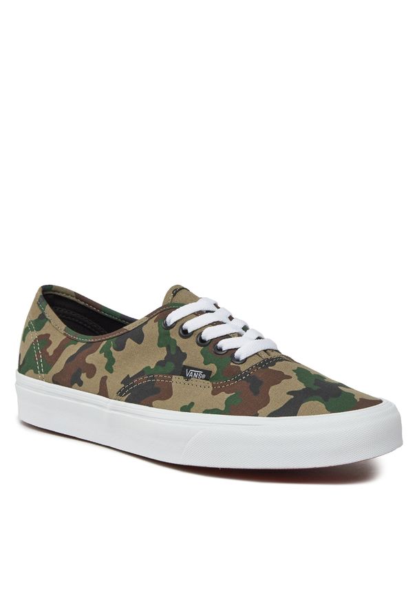 Tenisówki Vans Authentic VN0A5JMPY331 Camo Olive/ White. Kolor: zielony. Materiał: materiał