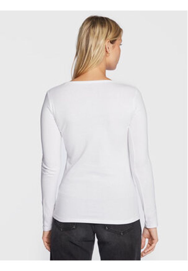 Pepe Jeans Bluzka Corine PL505306 Biały Regular Fit. Kolor: biały. Materiał: bawełna