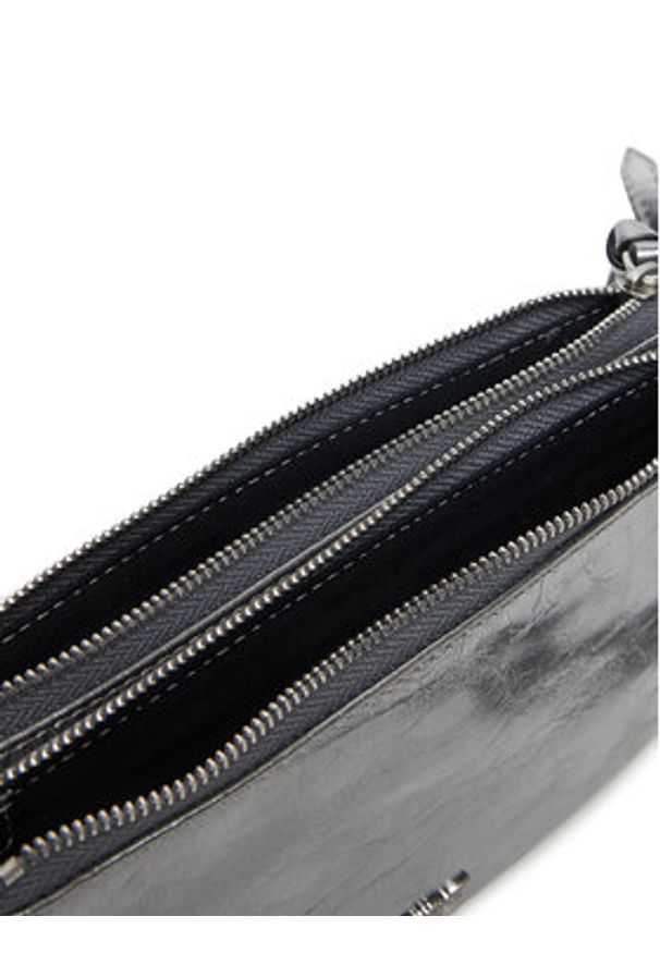 Pinko - PINKO Torebka Double Mini Al 25-26 PLTT 105359 A2OT Srebrny. Kolor: srebrny. Materiał: skórzane
