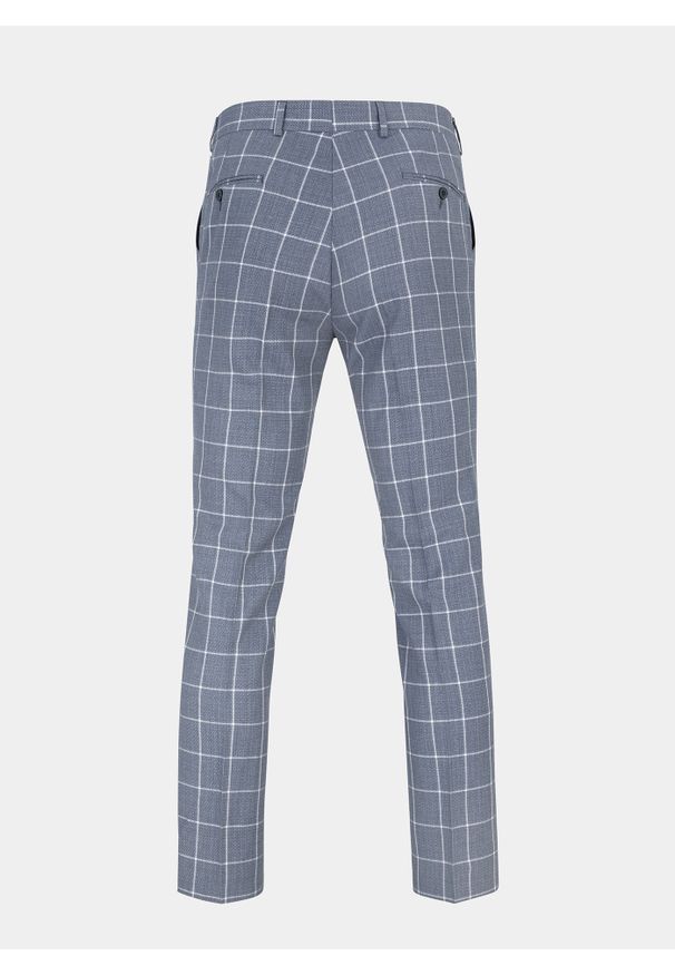 Pako Lorente - PAKO LORENTE – Niebieskie spodnie garniturowe P22SF-6G-012-N-S. Kolor: niebieski. Materiał: poliester, wiskoza, elastan