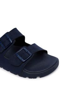 BOSS Klapki Surfley Sand MF 50563157 Granatowy. Kolor: niebieski. Materiał: skóra #5
