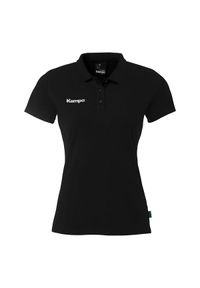 KEMPA - Damska koszulka polo Kempa Classic. Typ kołnierza: polo. Kolor: czarny, biały, wielokolorowy. Wzór: haft, napisy