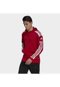 Adidas - Bluza piłkarska męska adidas Squadra 21 Hoodie. Typ kołnierza: kaptur. Kolor: czerwony, biały, wielokolorowy. Sport: piłka nożna