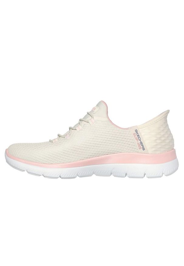 skechers - Tenisówki Skechers Model Slip-ins Summits - Diamond Dream Kolor Beżowy. Kolor: biały, wielokolorowy, beżowy. Materiał: tkanina. Model: Skechers Sport