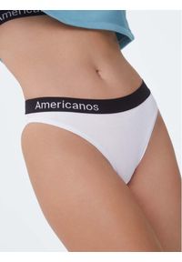 Americanos Figi klasyczne Briefs Biały Regular Fit. Kolor: biały. Materiał: bawełna