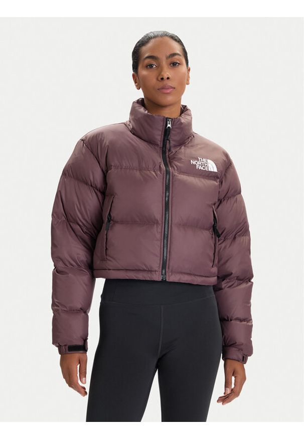 The North Face Kurtka puchowa Nuptse NF0A5GGE Fioletowy Regular Fit. Kolor: fioletowy. Materiał: syntetyk