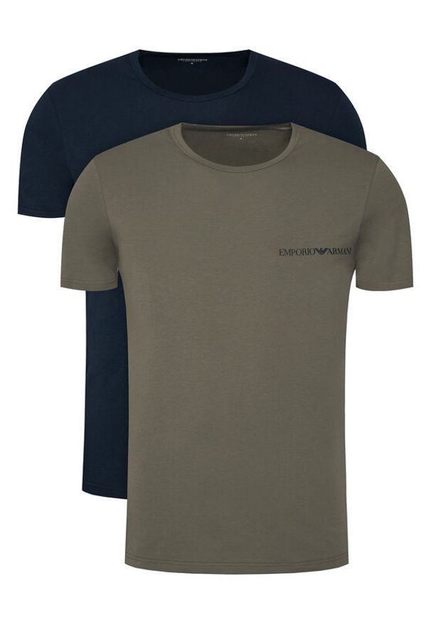 Emporio Armani Underwear Komplet t-shirtów EM000391 AF20669 MB090 Kolorowy Regular Fit. Materiał: bawełna. Wzór: kolorowy