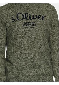 s.Oliver Sweter 2152697 Zielony Regular Fit. Kolor: zielony. Materiał: bawełna