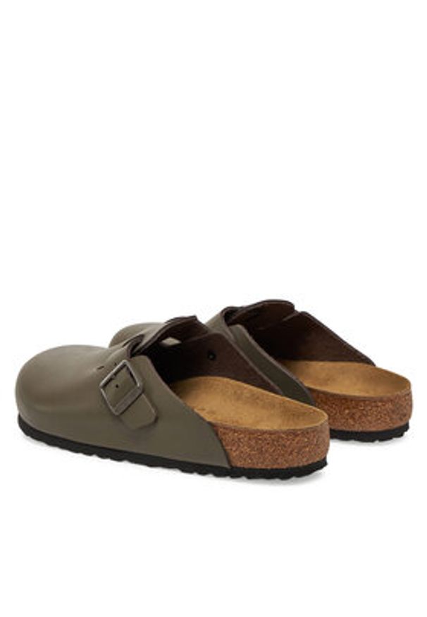 Birkenstock Klapki Boston NL 1029079 Brązowy. Kolor: brązowy. Materiał: skóra