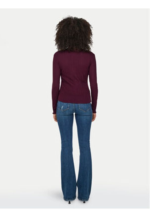 only - ONLY Bluzka Carlotta 15291987 Fioletowy Regular Fit. Kolor: fioletowy. Materiał: bawełna