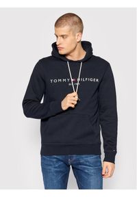 TOMMY HILFIGER - Tommy Hilfiger Bluza Core Logo MW0MW10752 Granatowy Regular Fit. Kolor: niebieski. Materiał: syntetyk #1