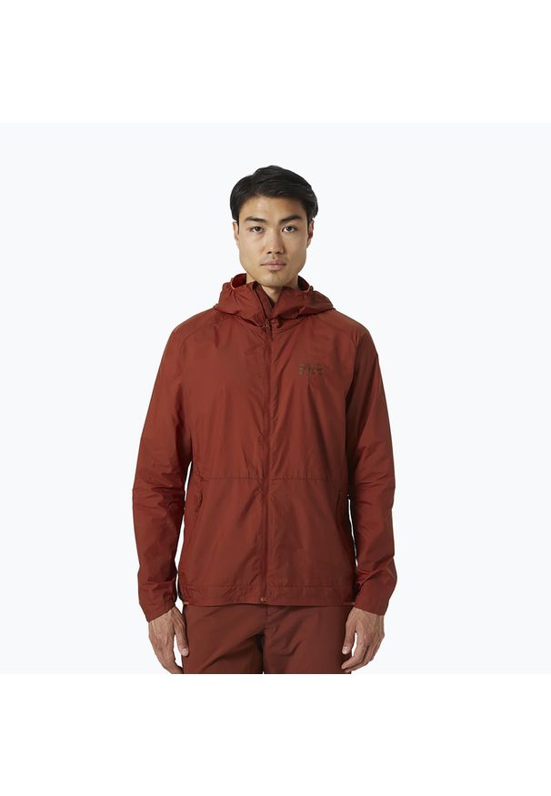 Kurtka przeciwwiatrowa męska Helly Hansen Roam Wind. Kolor: brązowy. Materiał: softshell. Sport: turystyka piesza