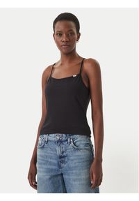 Calvin Klein Jeans Top LV047F259G Czarny Slim Fit. Kolor: czarny. Materiał: bawełna #1