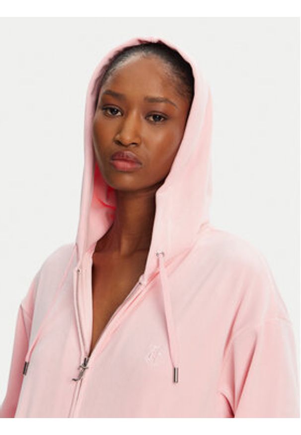 Juicy Couture Bluza Halan JCWAS24342 Różowy Oversize. Kolor: różowy. Materiał: syntetyk