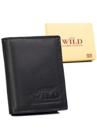 ALWAYS WILD - Portfel skórzany Always Wild N0036-P-SCR czarny. Kolor: czarny. Materiał: skóra