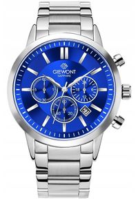 Zegarek Giewont Zegarek Męski Giewont Chronograph Sapphire Srebrno Niebieski GW8510-B3. Kolor: niebieski, srebrny, wielokolorowy #1