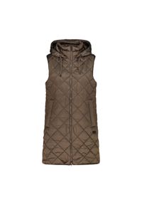 Damska kurtka bez rękawów CMP. Kolor: brązowy. Długość rękawa: bez rękawów #1