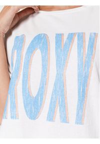 Roxy T-Shirt ERJZT05461 Biały Regular Fit. Kolor: biały. Materiał: bawełna #5