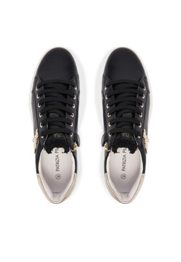 Patrizia Pepe Sneakersy PPJ903.31 Czarny. Kolor: czarny. Materiał: skóra
