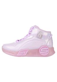 skechers - Buty do chodzenia dla dzieci Skechers S-lights Remix Pea. Kolor: różowy. Materiał: syntetyk, materiał. Szerokość cholewki: normalna. Sport: turystyka piesza