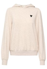 Kaffe Bluza Sonna 10507685 Beżowy Regular Fit. Kolor: beżowy. Materiał: bawełna, syntetyk #2