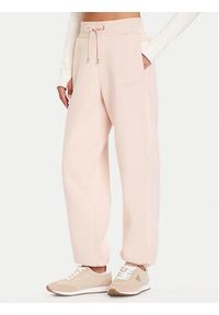 Guess Spodnie dresowe V5BB10 KB681 Różowy Regular Fit. Kolor: różowy. Materiał: syntetyk, bawełna #4
