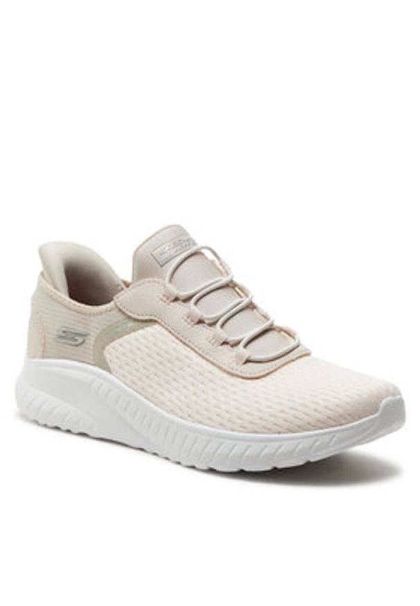 skechers - Skechers Sneakersy Bobs Squad Chaos-In Color 117504/OFWT Biały. Kolor: biały. Materiał: mesh, materiał