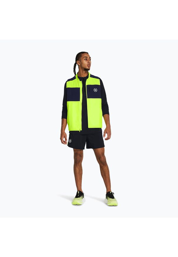 Kamizelka do biegania męska Under Armour Run Everywhere. Kolor: żółty. Długość rękawa: bez rękawów. Sport: bieganie