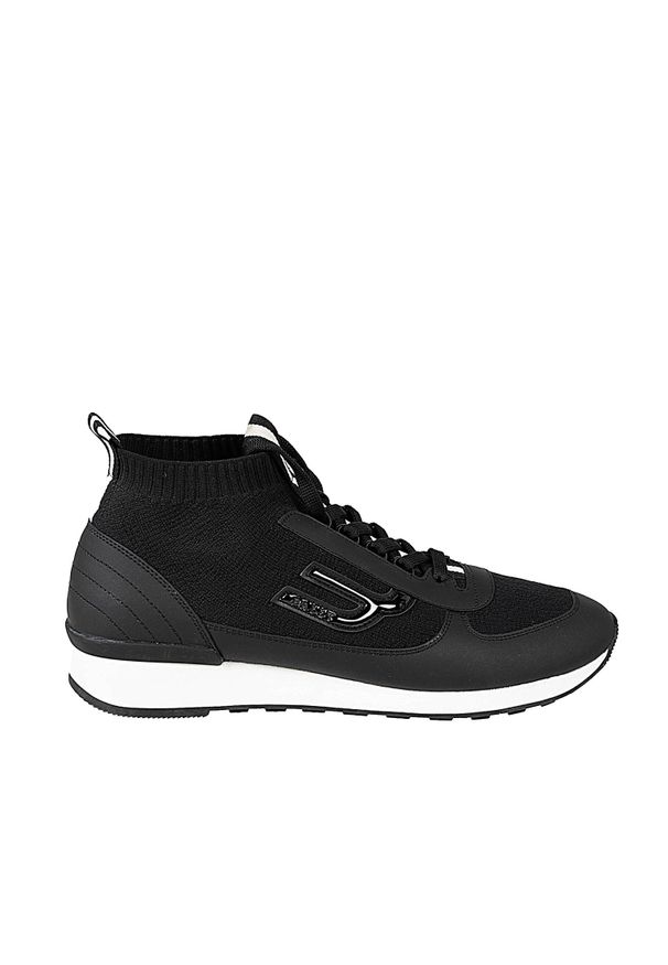Bally Sneakersy "Gabryo-T" | 6228451 | Gabryo-T | Mężczyzna | Czarny. Wysokość cholewki: za kostkę. Zapięcie: bez zapięcia. Kolor: czarny. Materiał: skóra, tkanina