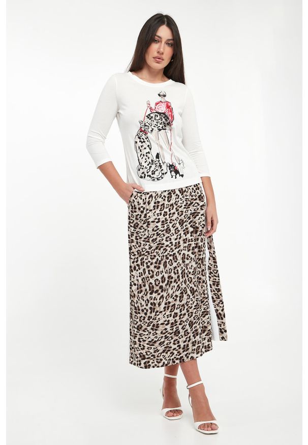 Sportalm - Bluzka damska z nadrukiem SPORTALM. Wzór: nadruk