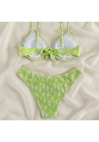 Intica - Bikini push-up plażowe z delikatnymi ramiączkami Salwa. Kolor: niebieski. Materiał: materiał #3