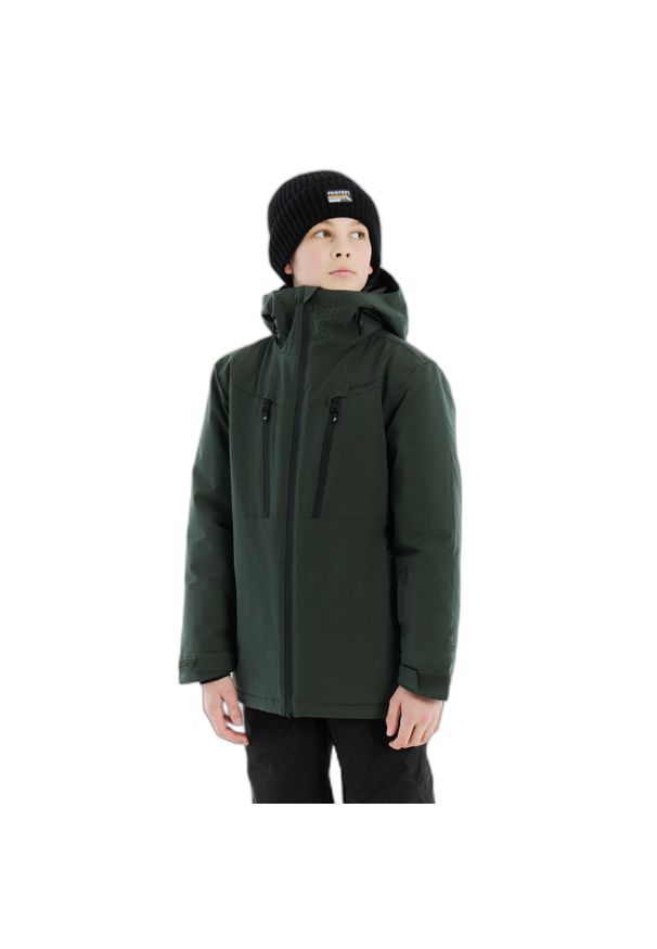 Dziecięca kurtka narciarska Protest Wixan. Kolor: zielony. Sezon: zima. Sport: narciarstwo