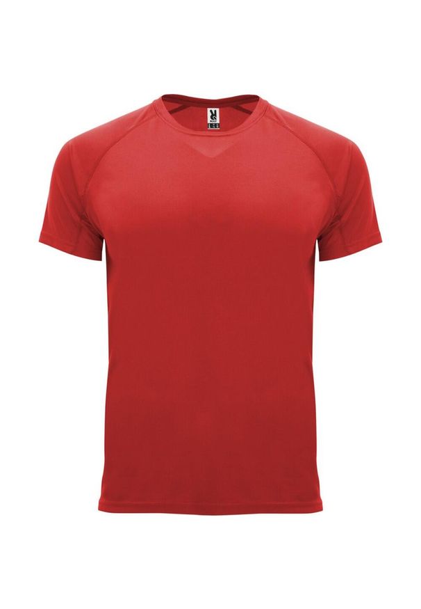 ROLY - Męska Koszulka Sportowa Z Krótkim Rękawem Bahrain. Kolor: czerwony. Długość rękawa: krótki rękaw. Długość: krótkie. Sport: turystyka piesza