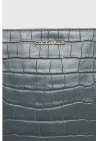 Coccinelle Torebka skórzana IV3 Mini Bag. Kolor: niebieski. Materiał: skórzane. Rodzaj torebki: na ramię #4