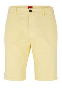 Hugo Szorty materiałowe 50471182 Żółty Slim Fit. Kolor: żółty. Materiał: materiał #2