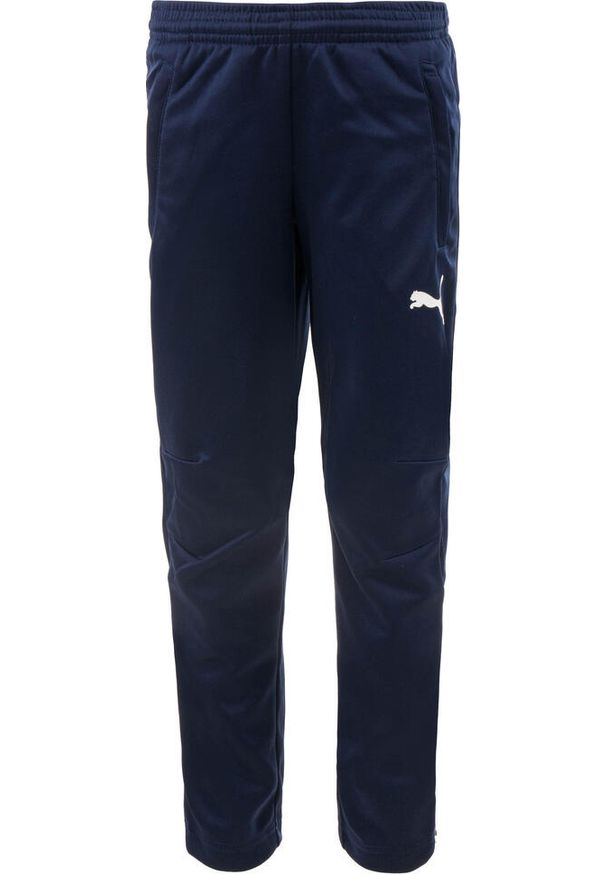 Puma - PUMA JR Spodnie Treningowe Peacoat 164 - Komfort i Swoboda Ruchu. Kolor: niebieski. Sport: piłka nożna