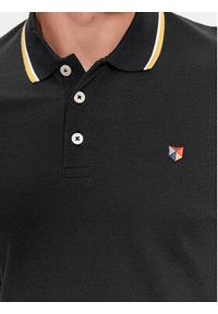 Jack & Jones Polo 12174038 Czarny Regular Fit. Typ kołnierza: polo. Kolor: czarny. Materiał: syntetyk, bawełna #3