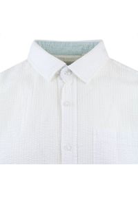 Weekendowa Koszula Męska z Kory Bawełnianej - Brave Soul - Biała. Kolor: biały. Materiał: bawełna. Styl: sportowy #5