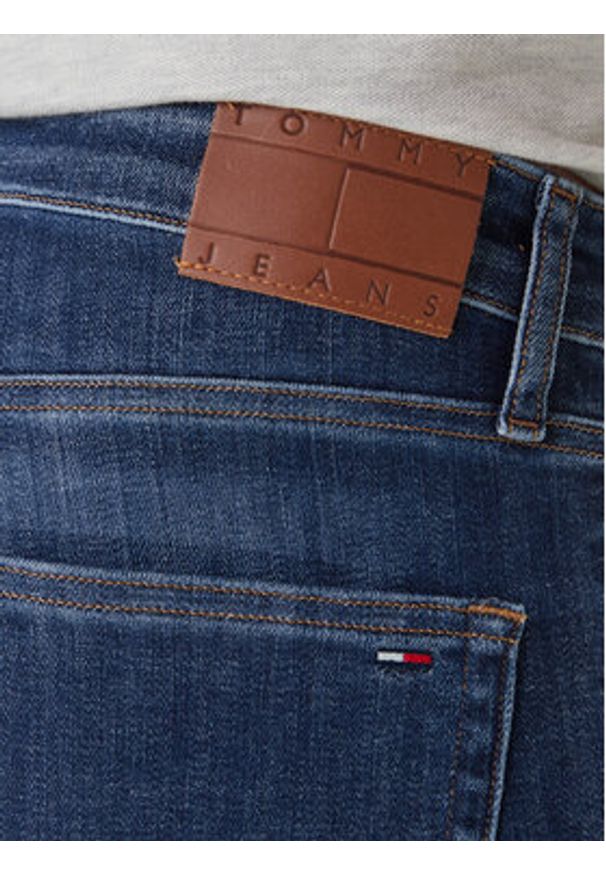 Tommy Jeans Jeansy Austin DM0DM23265 Granatowy Slim Fit. Kolor: niebieski