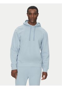 Hugo - HUGO Bluza Dapo 50486478 Błękitny Relaxed Fit. Kolor: niebieski. Materiał: bawełna