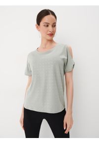 Mohito - Zielona bluzka z ozdobnymi elementami - Zielony. Kolor: zielony #2